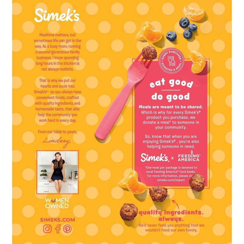 Simek&#39;s Kids Mini Breakfast Sausage Meatballs - Frozen - 12oz, 2 of 5