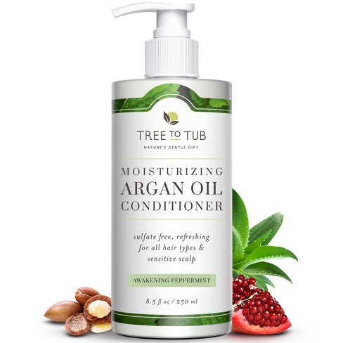 Tree To Tub All Hair Type Hydrating Argan Oil Conditioner for Dry/Oily Hair & Sensitive Scalp - Moisturizing Sulfate Free Conditioner for Women & Men - image 1 of 4