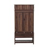 Cesicia 69"H Hall Tree with 6 Hooks and Hinged Lid, Coat Hanger, Entryway Bench, Storage Bench, 3-in-1 Design - 4 of 4