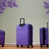 FURNIinspire Bag And Luggage Sets 3 Piece Luggage Set, Hard Shell Carry On Luggage, Lightweight Suitcases with Wheels, Purple, 12.2"*18.9"*29.9" - 2 of 4