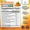 Turmeric Curcumin Supplement 2000mg Glucosamine Chondroitin, Ginger, 95% Curcuminoids, BioPerine Black Pepper - 240 Capsules By Nature's Nutrition - 2 of 4