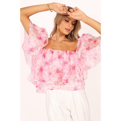 Petal and Pup Deedi Off Shoulder Top - Pink XS