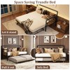 Daybed with Trundle,Twin Daybed with Pop Up Trundle Set,Metal Twin Bed Frame with Steel Slat Support - 4 of 4