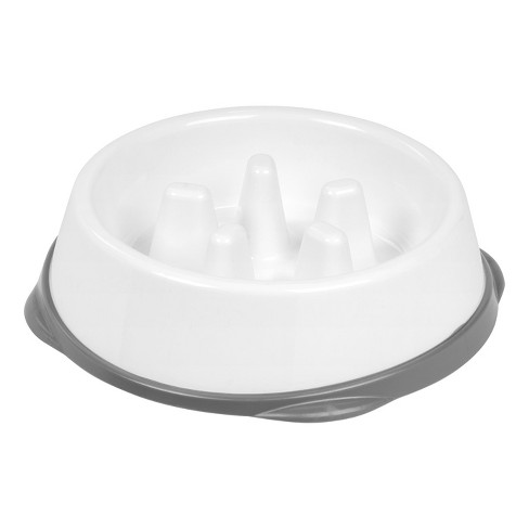 Leashboss Elevated Slow Feed Bowl - Gray - 2 Cup : Target