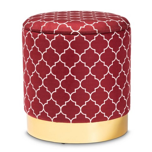 Red ottoman hot sale target