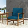 GDFStudio Abena Outdoor Acacia Wood Club Chair with Cushions - 2 of 4