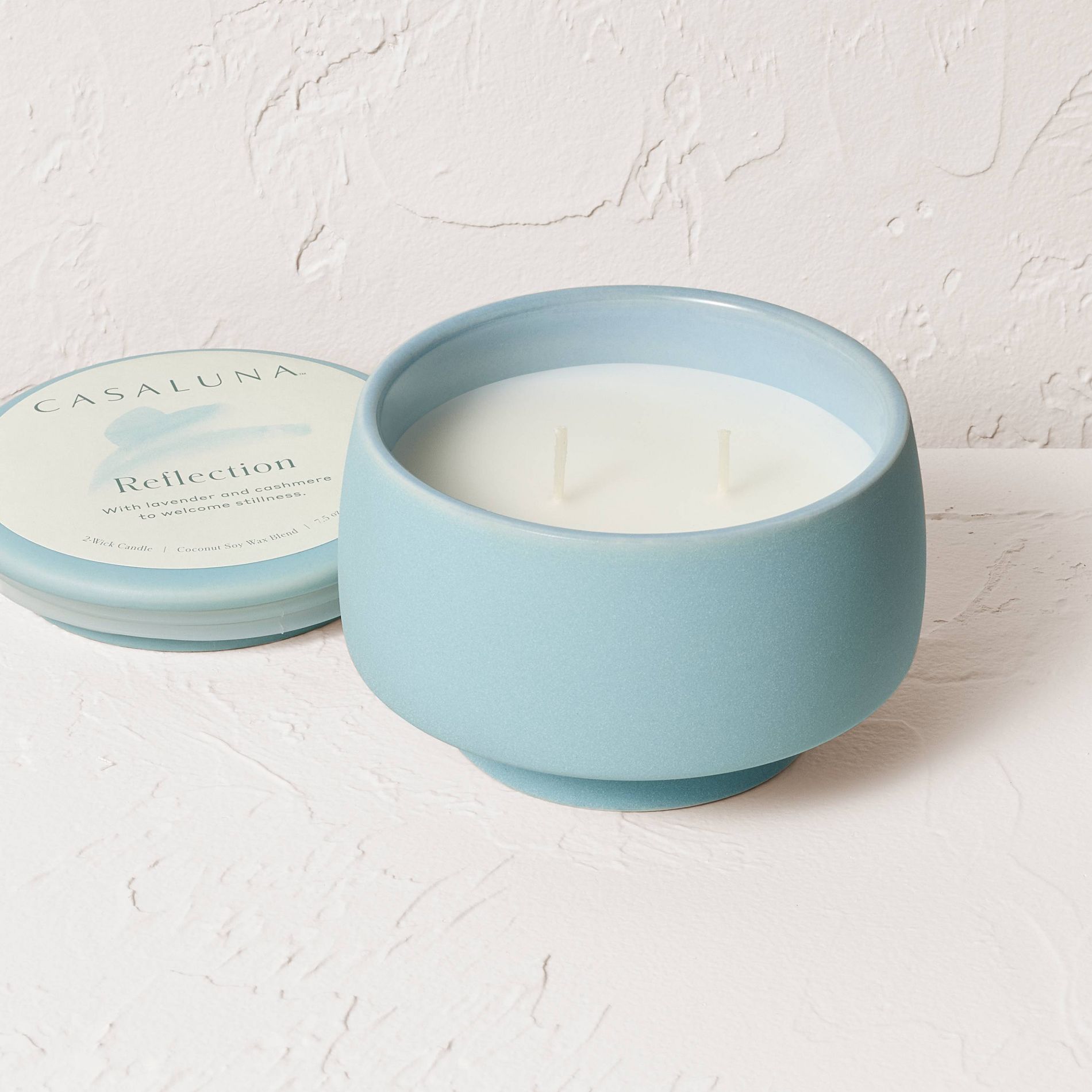 2 Wick Lidded Reflection Jar Candle 7.5oz - Casaluna™