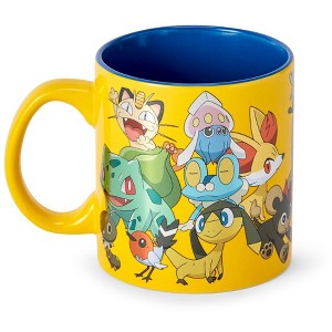 Just Funky Pokémon XY Series Large Pokémon Group Foil Print Coffee Mug | Holds 20 Ounces - 1 of 4