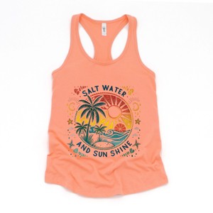 Simply Sage Market Salt Water And Sun Shine Circle Racerback Tank - 1 of 3