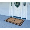 A1HC Natural Rubber Coir Outdoor Doormat 24x48 Monogrammed Anti-Shed Treated Durable Front Door Mat - 2 of 4