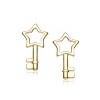 Guili 14K Gold Earrings Featuring Star Key Silhouettes, Whimsical and Playful, Perfect for Everyday Sparkle and Special Celebrations - 2 of 2