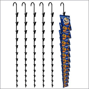 Clip Strip @ Home by LOLA – Metal Hanging Organizer with 12 Hooks for Pantry, Kitchen, Garage – Holds Snacks, Tools, Keys – Easy to Install - 1 of 4