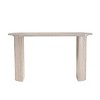 Modern Faux Marble Console Table with Rounded Corners, Narrow Accent Table for Entryway, Hallway, Behind Sofa, or Home Office – The Pop Home - 2 of 4