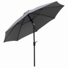 Four Seasons Courtyard 9 Foot Crank Lift Auto Tilt System Patio Umbrella - 2 of 4