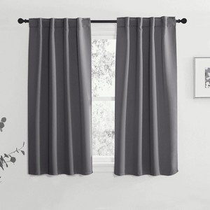 NICETOWN Backtab & Rod Pocket Blackout Thermal Curtain Panels, Set of 2 - 1 of 4