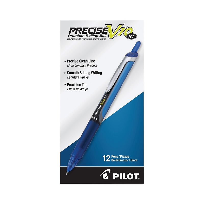Pilot V10RT Retractable Roller Ball Pen Bold 1 mm Blue Ink/Barrel Stand 13453, 2 of 5