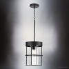 Urban Ambiance Luxury Modern Indoor Pendant,  12-3/8''H x 9-1/2"W x 9-1/2''D,  Matte Black Finish, UHP4497 - 4 of 4