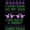 Men's Design By Humans Dog Christmas By AmberDawn888 T-Shirt - image 2 of 4