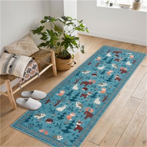 Fulvari Washable Area Rug Large Cream Colorful Boho Rugs Vintage Bedroom Rug Ultra-Thin Traditional Floral Carpet - 1 of 4