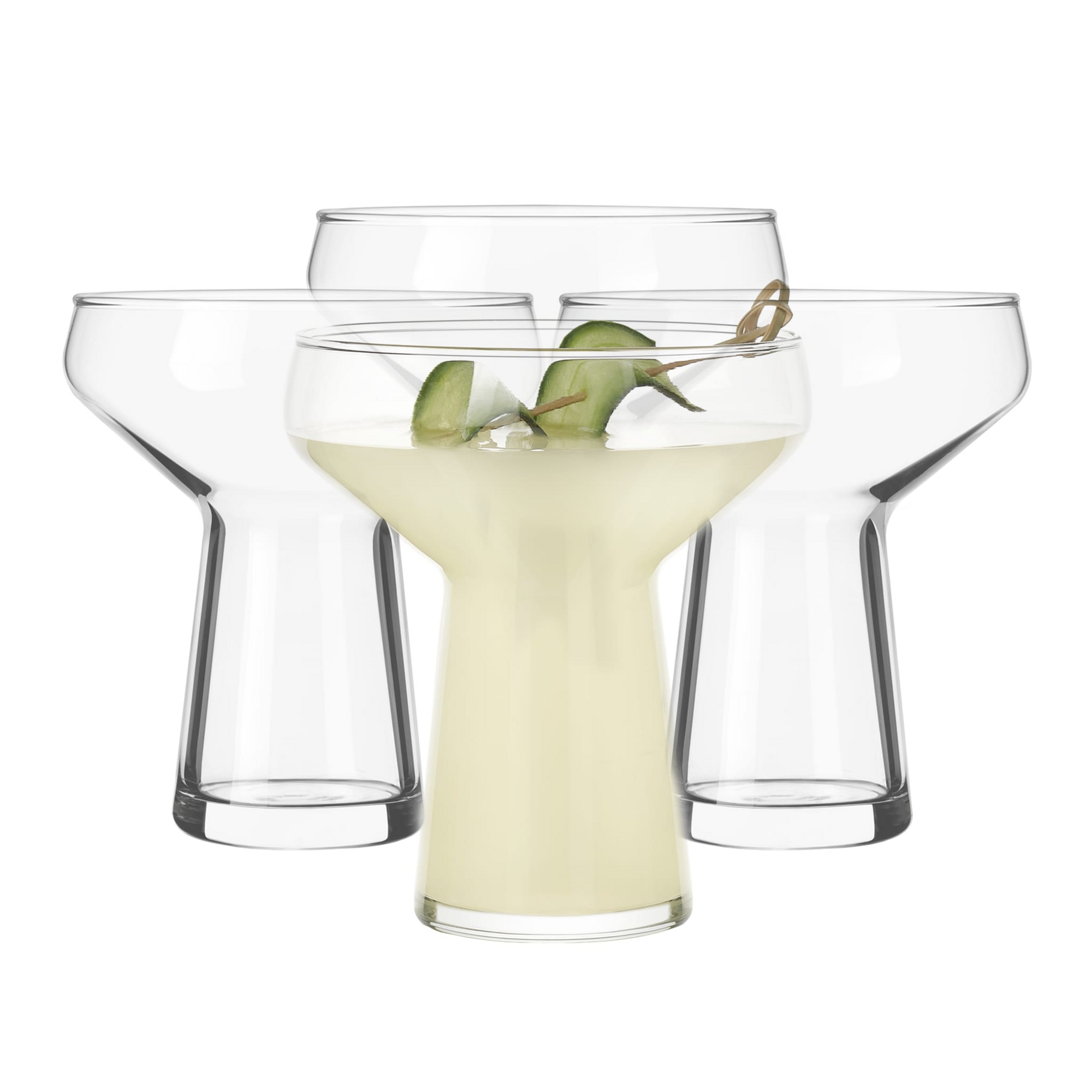 Libbey Large Stemless Margarita Glass, 14 ounce, Set of 4
