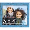 PosterPalooza | Photo Size Shabby Chic Blue Picture Frame - UV Acrylic, Foam Board Backing, Hanging Hardware - 2 of 4