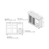 24/7 Shop At Home Carmelia Industrial Inspired Sliding Door Buffet - 4 of 4