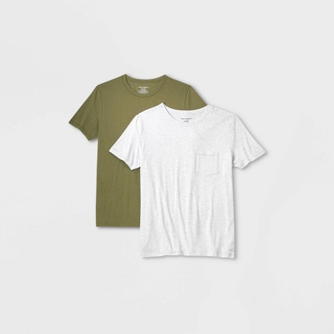 Pair of Thieves Men's Super Soft 2pk Classic Pocket T-Shirt - Green/Gray S