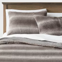 Faux Fur Ombre Comforter & Sham Set - Threshold™