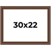 PosterPalooza | Traditional Brown Picture Frame - UV Acrylic, Backing Board, Hanging Hardware Included - 2 of 4