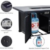 52 Inch Propane Fire Pit, CSA-Listed Outdoor Gas Fire Pit Rectangular Tabletop with Lid, 50,000 BTU Steel FireTable - 2 of 4