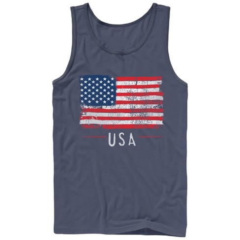 Men's Lost Gods Fourth Of July Usa Flag Freedom Tank Top - Navy Blue ...