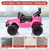 Coucheta Licensed Toyota Truck Ride On Car for Kids, 12V Electric, Parent Remote Control, 3 Speeds, MP3 Player, LED Lights - 3 of 4