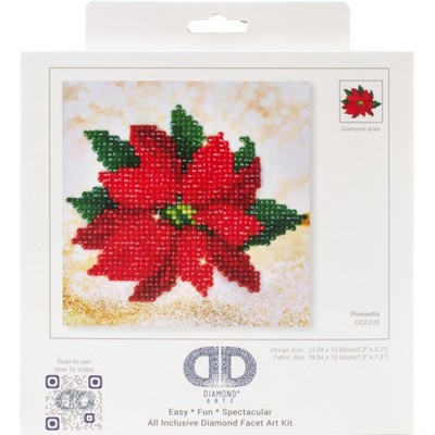Diamond Dotz Diamond Embroidery Facet Art Kit 8"X8"-Poinsettia