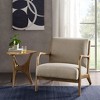 VYNXARIA Mid century modern solid wood frame lounge chair£¬taupe - 2 of 4
