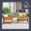 Alaterre Furniture 3pc Barton Outdoor Patio Weather Resistant Furniture Chairs & Coffee Table - 4 of 4