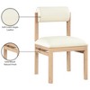 Meridian Furniture,Roundhill Vegan Leather Upholstered Dining Chair, Set of 2 - 3 of 4