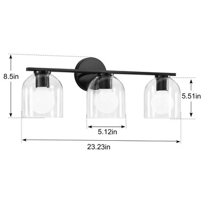 KAISITE 2-Light Bathroom Vanity Light Matte Soft Diffused Lighting