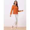 INSPIRE CHIC Women's Chiffon Semi Sheer Keyhole Neck Elegant Work Blouse - 3 of 4