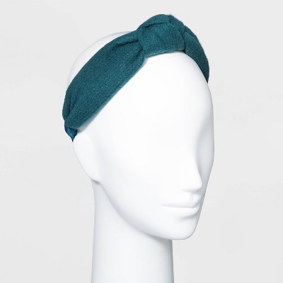 Knit Top Knot Headband - Universal Thread™ Green