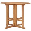 vidaXL Dining Table Teak Solid Teak Wood Compact Foldable - 3 of 4