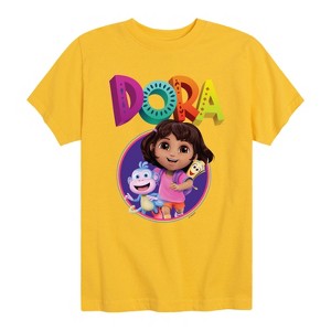 Boys' - Dora the Explorer - Logo Short Sleeve Graphic T-Shirt - 1 of 4