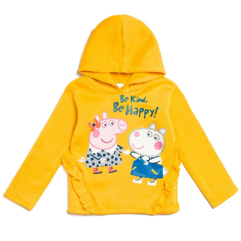 Peppa Pig Girls Pullover Fleece Hoodie and Leggings Outfit Set Toddler , 2 of 8