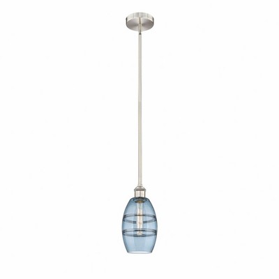 Vaz - 1 Light Stem Hung Mini Pendant In Industrial Style-7.63 Inches Tall and 5.88 Inches Wide