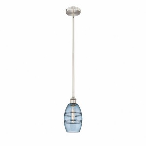 Vaz - 1 Light Stem Hung Mini Pendant In Industrial Style-7.63 Inches Tall and 5.88 Inches Wide - 1 of 1