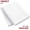 Mellanni 1800 Pillowcase Set 2 pc Set of 2 King Size White - 2 of 4