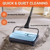 JANSNO Large Capacity Manual Carpet Sweeper - Non-Electric, with Comb, Cleans Dust/Pet Hair - 4 of 4