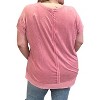 Women's Washed Knit Tunic Top - KORI - 2 of 3