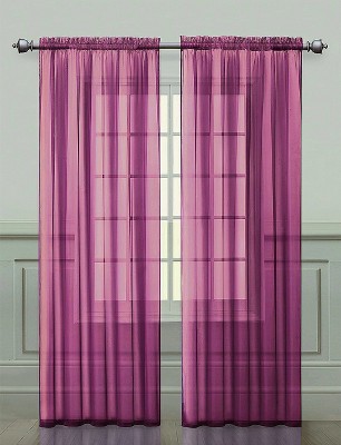 Goodgram 2 Pack: Luxurious Voile Sheer Curtain Panels By Regal Home 