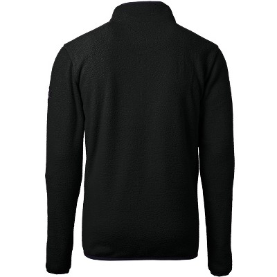 Cutter & Buck Cascade Eco Fleece Mens Big & Tall Quarter Zip Jacket - Black - 2XB — фото 2