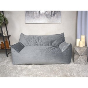 SKRAN 2 Seater Oversized Bean Bag Chair with Armrests for small space Living Room, Bedroom,   Gray - 1 of 4